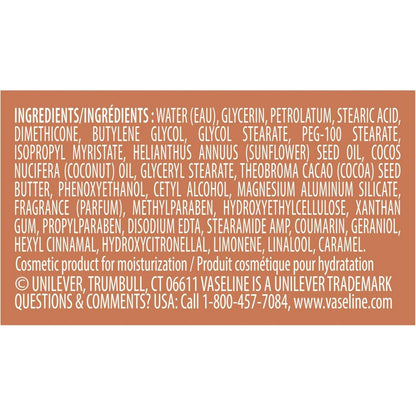 Vaseline Intensive Care Cocoa Radiant 48H Feuchtigkeitsspendende Körperlotion mit Kakaobutter