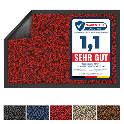 Schmutzfangmatte – Testsieger Preis-Leistung (Note 1,1) – Fußmatte für Innen & Außen – Robuster Türvorleger in vielen Größen und Varianten