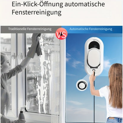 Puruikai 01 Smart-Fensterreinigungsroboter mit automatischem Wassersprühsystem und Fernbedienung für Zuhause, Büro und Hochhäuser