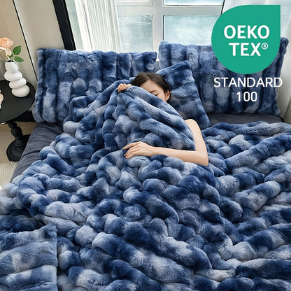 Übergroße Decke, OEKO-TEX, doppellagig verstärkt mit modernster Webtechnologie, maschinenwaschbar, ultraweiche kuschelige Plüschdecke für Sofa, Camping & Weihnachtsgeschenk