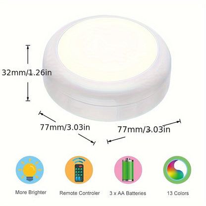RGBW 2er-Set LED-Wandleuchten mit Fernbedienung, batteriebetrieben für den Innenbereich mit Stoffschirm, 12 RGB-Farben  Tagesweiß, wechselbare dimmbare Wandleuchte für Wohnzimmer, Schlafzimmer, Flur