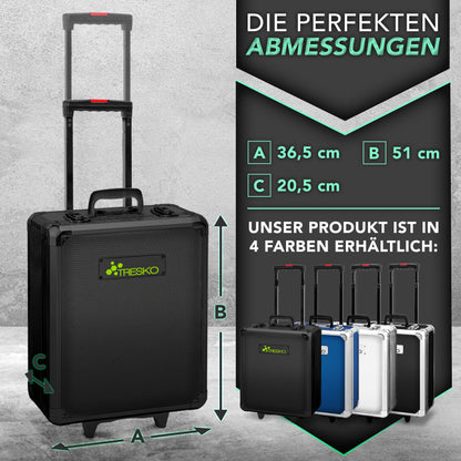 TRESKO® 1400 teilig Werkzeugkoffer Set Komplett | Werkzeugkasten Gefüllt | Werkzeugkiste XXL | Werkzeugtasche mit Werkzeug | Werkzeug Trolley | Chrom-Vanadium Stahl