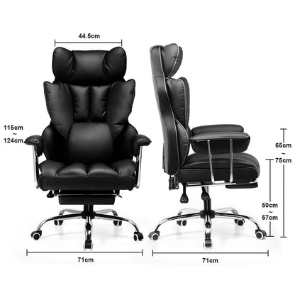 Gaming Stuhl, Gamer Stuhl, Ergonomischer Bürostuhl mit Fußstütze, Stoffoberfläche, Federsitzkissen, Gaming Chair Gepolstert, Gaming Sessel 150kg Belastbarkeit