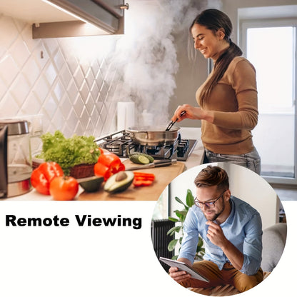 1080P WLAN Wecker Kamera mit Bewegungserkennung, Fernansicht, Loop-Aufnahme, inklusive 16GB SD-Karte, Rich Alerts, Überwachungskamera für Zuhause, sichere Überwachungskamera, geeignet für Ihr Home Office und Ihr Haustier