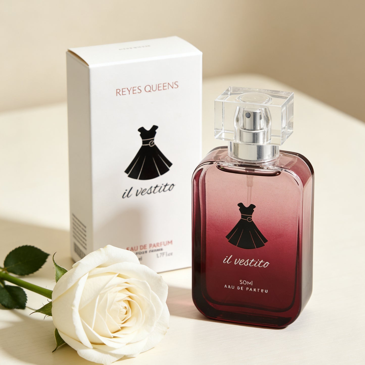 Damenparfüm mit eleganter Aura! Il Vestito – Blumiger Duft mit einem Hauch von Mandarine, klassisch und langanhaltend, perfekt für Hochzeiten, Abendessen und Abendveranstaltungen