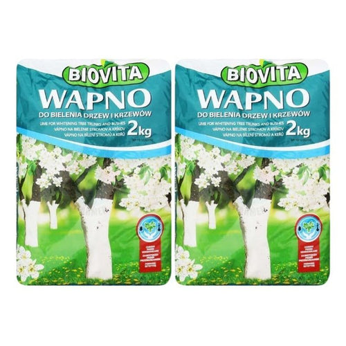 Weißanstrich Obstbäume Baumanstrich Baum Pflege Frostschutz Gartenkalk 2kg x2