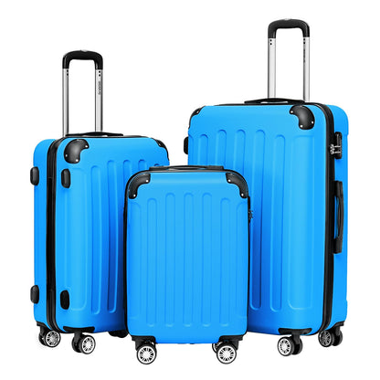 BEIBYE 2045 Zwillingsrollen 3tlg. Reisekoffer Koffer Kofferset Trolleys Hartschale in 20 Farben