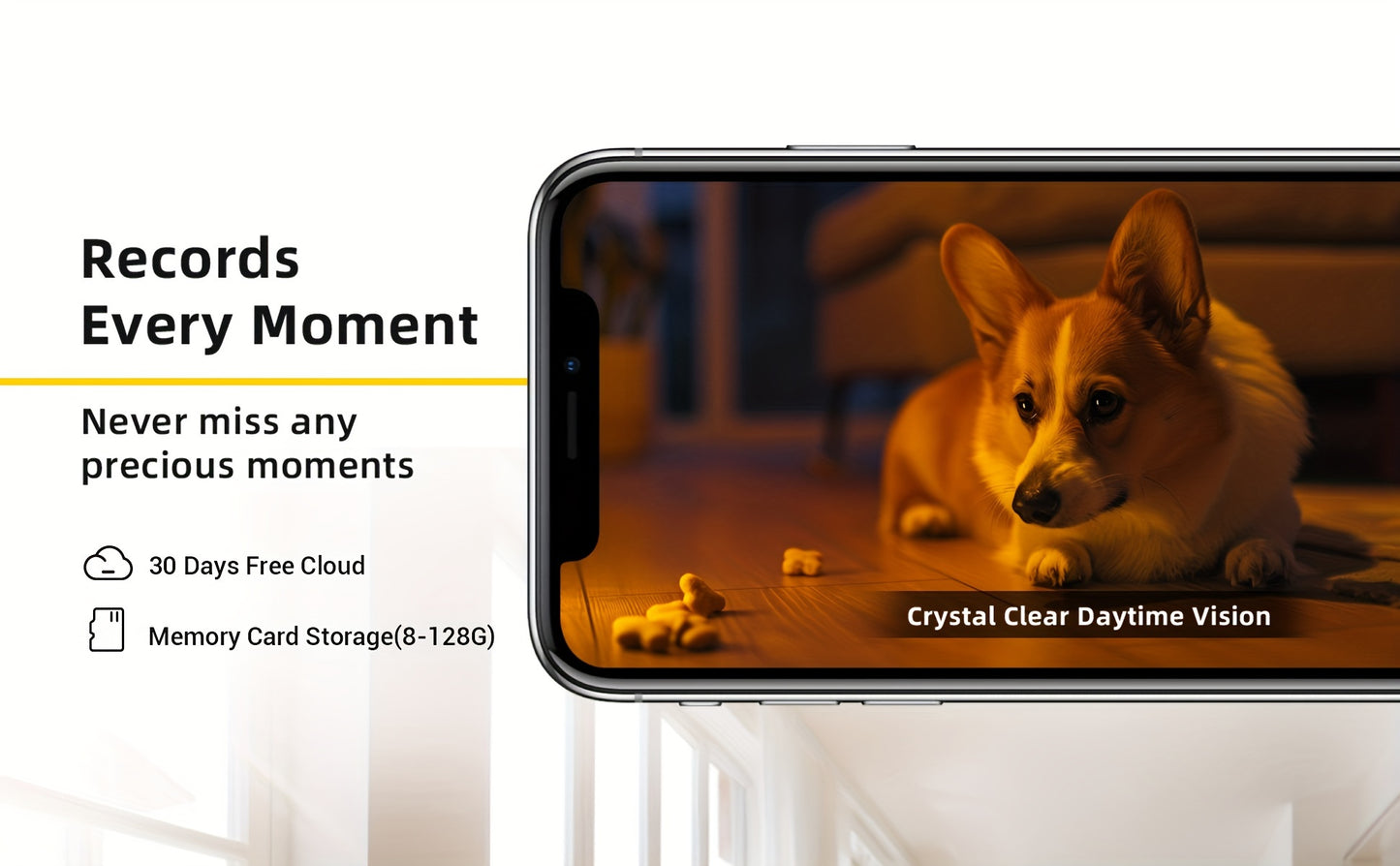 BoyKeep 5g/2,4 GHz WiFi Smart-Kamera, hochauflösender Sicherheitsmonitor für den Innenbereich, spezielle Sicherheitskamera für Babys  Haustiere, 360°-Panorama-Überwachungsvideo, Nachtsicht, Zwei-Wege-Kommunikation, Speicherkarte  Cloud-Speicher, K30