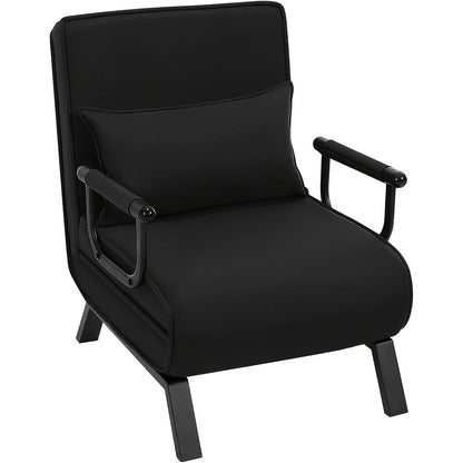 1 Stk. Elegantes Esszimmer-Sitzmöbel, 3-in-1-Sofabett, Gästebett, Klappbarer Sessel mit verstellbarer Rückenlehne, Abnehmbares Kissen, Geeignet für Schlafzimmer, Wohnzimmer, Büro, 150 kg Traglast