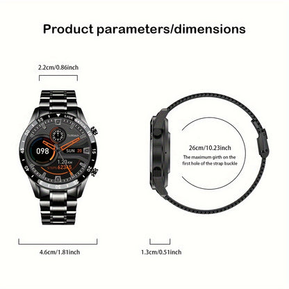 LIGE Smartwatch mit 3,53 cm Voll-Touchscreen. Musiksteuerungsfunktion/Anrufinformationshinweis/Kalorienzählung. Multifunktionale Sport-  Outdoor-Armbanduhren für Android  iPhone. Geeignet als Geschenk für Männer
