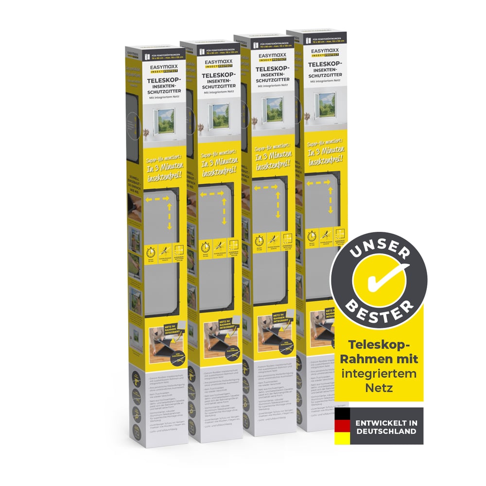EASYmaxx Moskitonetz Magic Fit, weiß für Fenster und Garten – Detailansicht 22