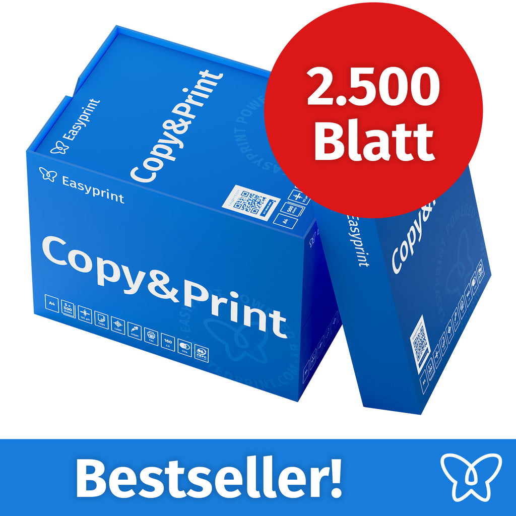 Easyprint Druckerpapier Kopierpapier, A4 Premium Hochweiß CIE 160 PEFC zertifiziert für Alltag und Zuhause – Detailansicht 3