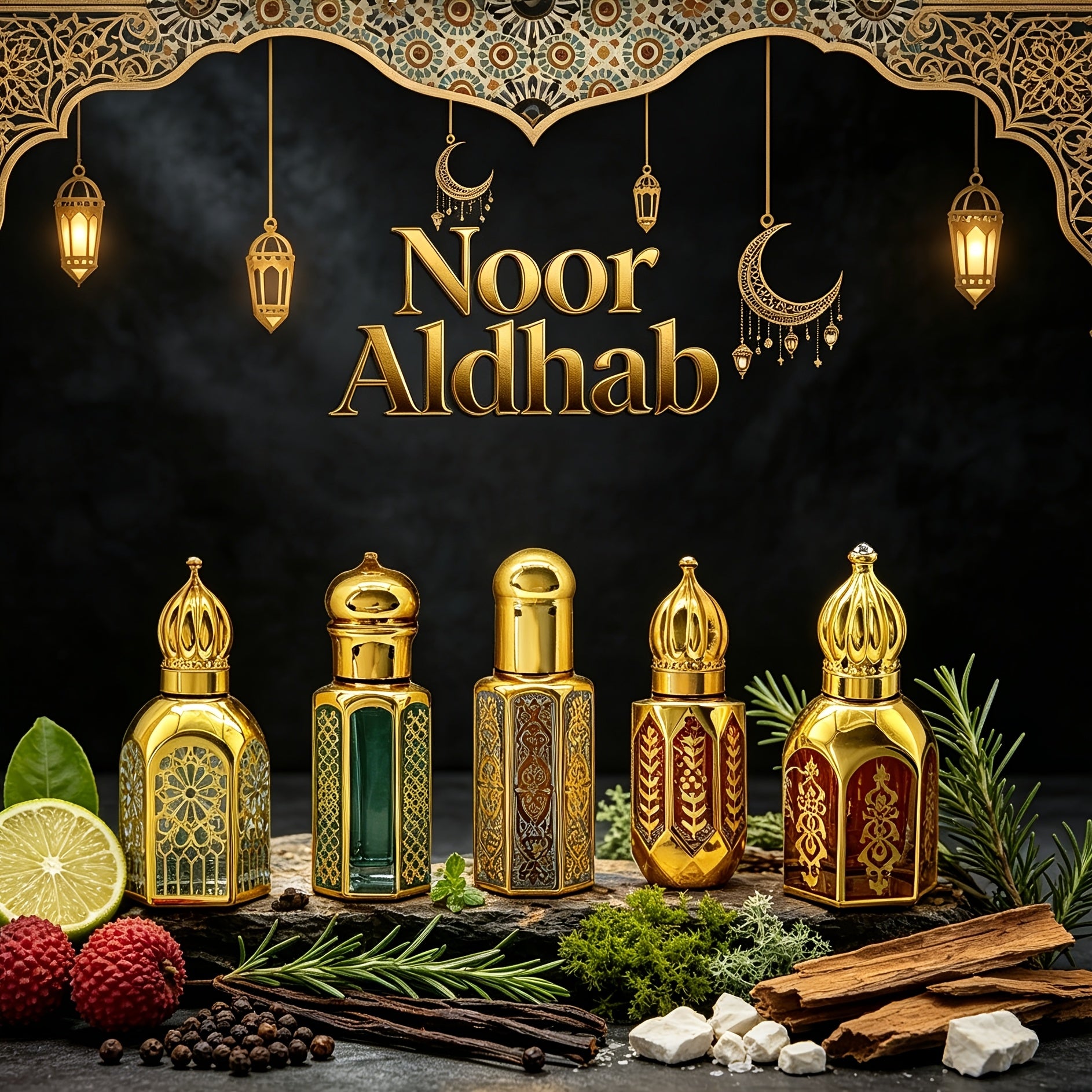Eau de Toilette, Fünf einzigartige Düfte Arabisches Ätherisches für Alltag und besondere Anlässe – Detailansicht 2