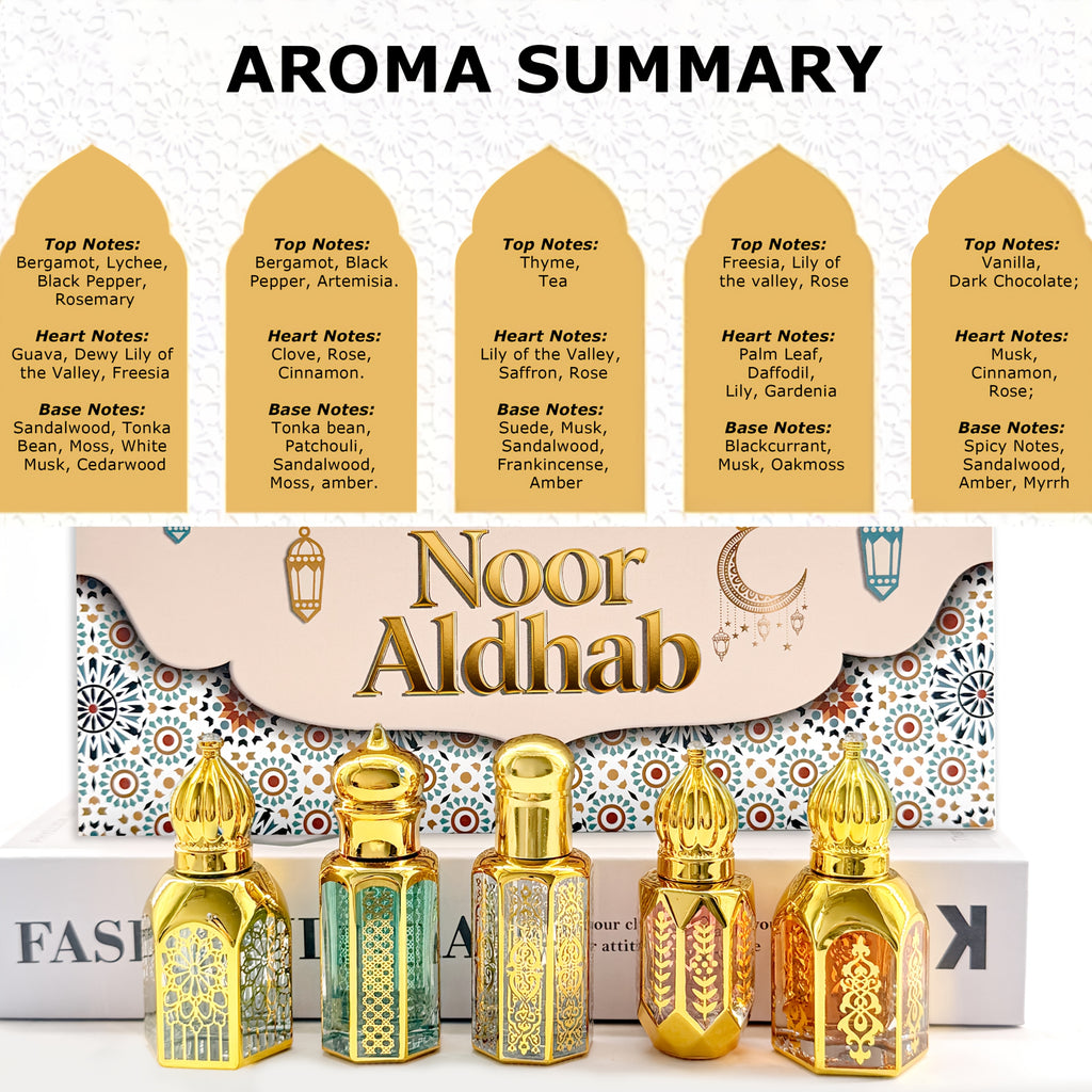 Eau de Toilette, Fünf einzigartige Düfte Arabisches Ätherisches für Alltag und besondere Anlässe – Detailansicht 4
