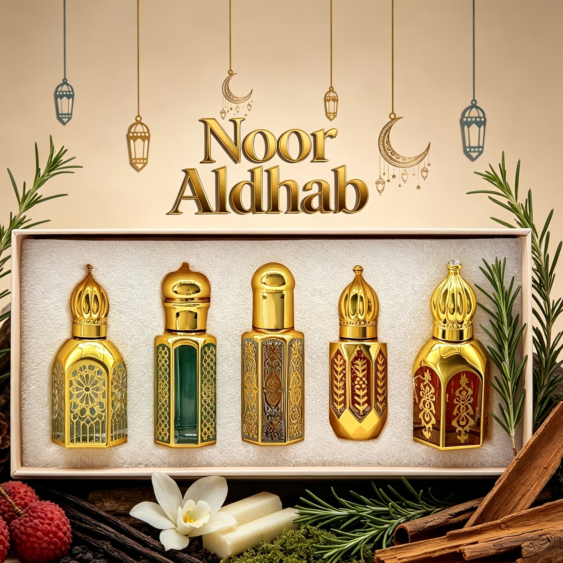 Eau de Toilette, Fünf einzigartige Düfte Arabisches Ätherisches für Alltag und besondere Anlässe – Detailansicht 5