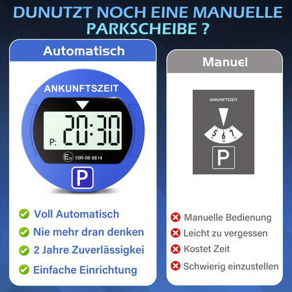 Professioneller Elektronischer Parktimer, LED-Digitalanzeige, Präzise Zeitmessung, mit Nacht-Parkmodus, geeignet für verschiedene Fahrzeuge