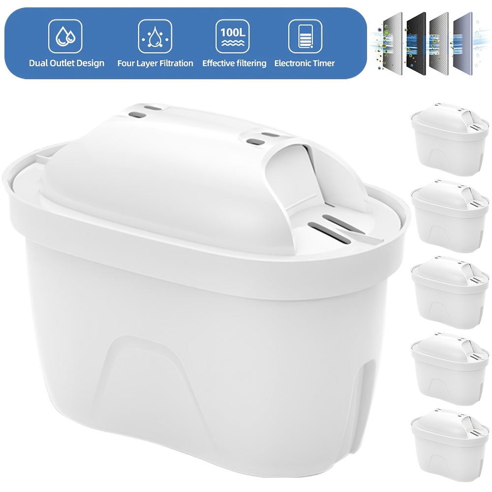 12/6 Stück Wasserfilterkartusche für Wasserkocher, Aktivkohlefilterelement für Küche, Heim- und Außenbereich, reduziert Verunreinigungen