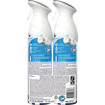 Febreze Lufterfrischer Spray Reine Frische | 4er Set (4x 185ml) | FrischeLuft-Technologie | 100% natürliches Treibgas | Alle Räume