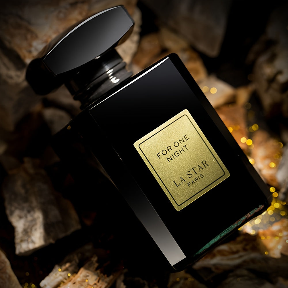 for One Night Herren EDP Parfüm in Schwarz – Arabischer Kaffee & Sahne-Vanille, Patchouli & Neroli, geeignet für Tag/Nacht, langanhaltender, kräftiger Duft, Luxus-Eau de Cologne, Geschenk für Ihn, formelle Anlässe, Weihnachtsgeschenk (55ml)