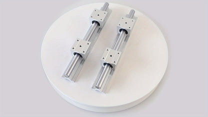 Linearschiene SBR16 300-1500mm 2 Stk. voll unterstützte Linearschienen-Wellenstange mit 4 Stk. SBR16UU Block-Wälzlager für automatisierte Maschinen, DIY-CNC-Fräser, Drehmaschinen, Fräsmaschinen