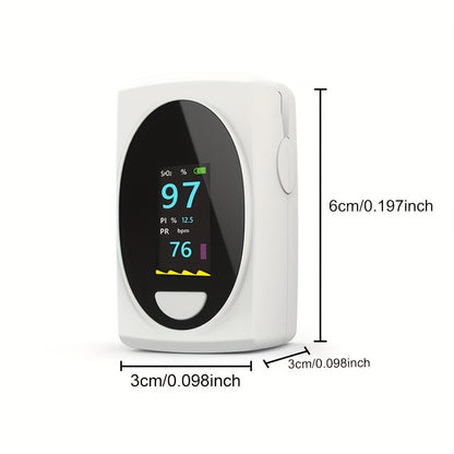 [Lokales Lager] Pulsoximeter Fingerspitzen-Gerät, Sauerstoffsättigungsmesser, SPO2-Sättigungs-Herzfrequenz-Blutsauerstoff-Fingermessgerät, Oximetro De Dedo Digital, OLED-Bildschirm & Ein-Knopf-Bedienung, ohne Batterie