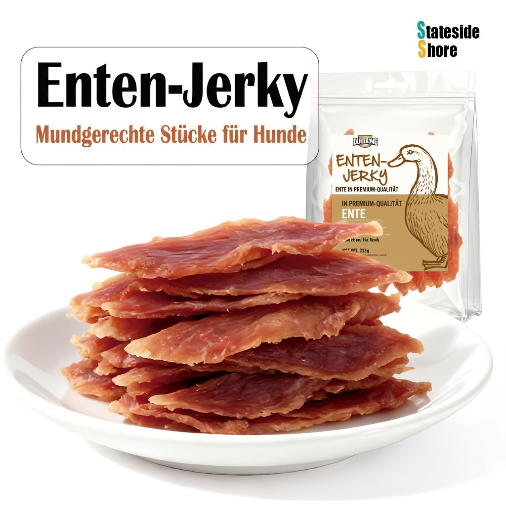 Echte Entenbrust-Jerky-Hundeleckerlis, 446g (2 x 223g Packungen) für Haustiere und Zuhause – Hauptansicht