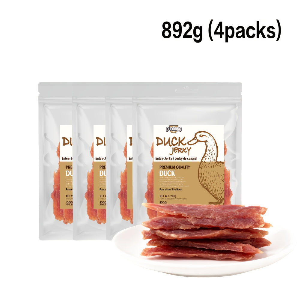 Echte Entenbrust-Jerky-Hundeleckerlis, 446g (2 x 223g Packungen) für Haustiere und Zuhause – Detailansicht 3