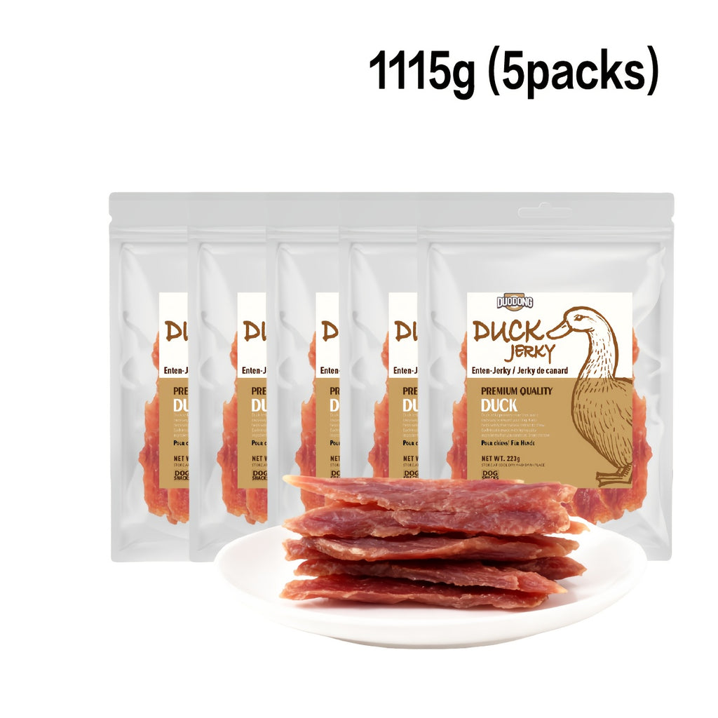 Echte Entenbrust-Jerky-Hundeleckerlis, 446g (2 x 223g Packungen) für Haustiere und Zuhause – Detailansicht 5
