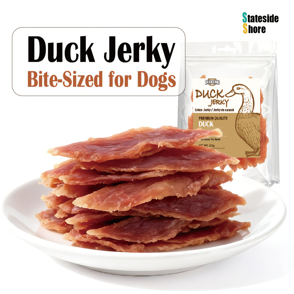 Echte Entenbrust-Jerky-Hundeleckerlis, 446g (2 x 223g Packungen) für Haustiere und Zuhause – Detailansicht 6