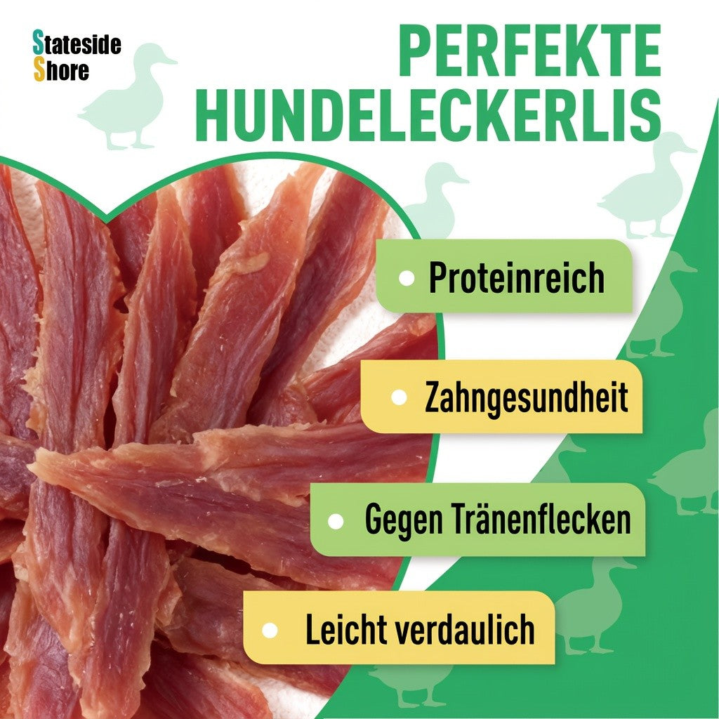 Echte Entenbrust-Jerky-Hundeleckerlis, 446g (2 x 223g Packungen) für Haustiere und Zuhause – Detailansicht 15