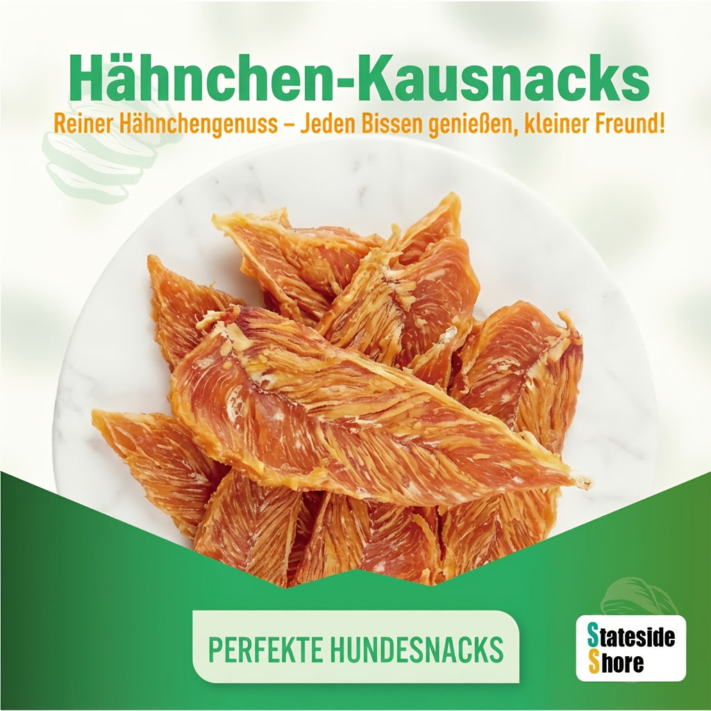 Echter Hähnchenbrust-Jerky-Hundeleckerbissen, 446g (2 x 223g Packungen) für Haustiere und Zuhause – Detailansicht 4