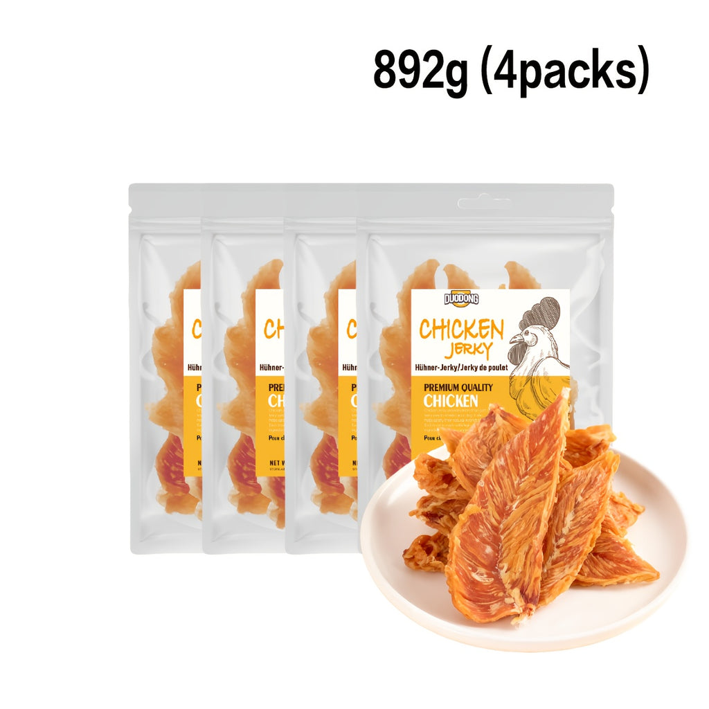 Echter Hähnchenbrust-Jerky-Hundeleckerbissen, 446g (2 x 223g Packungen) für Haustiere und Zuhause – Detailansicht 6
