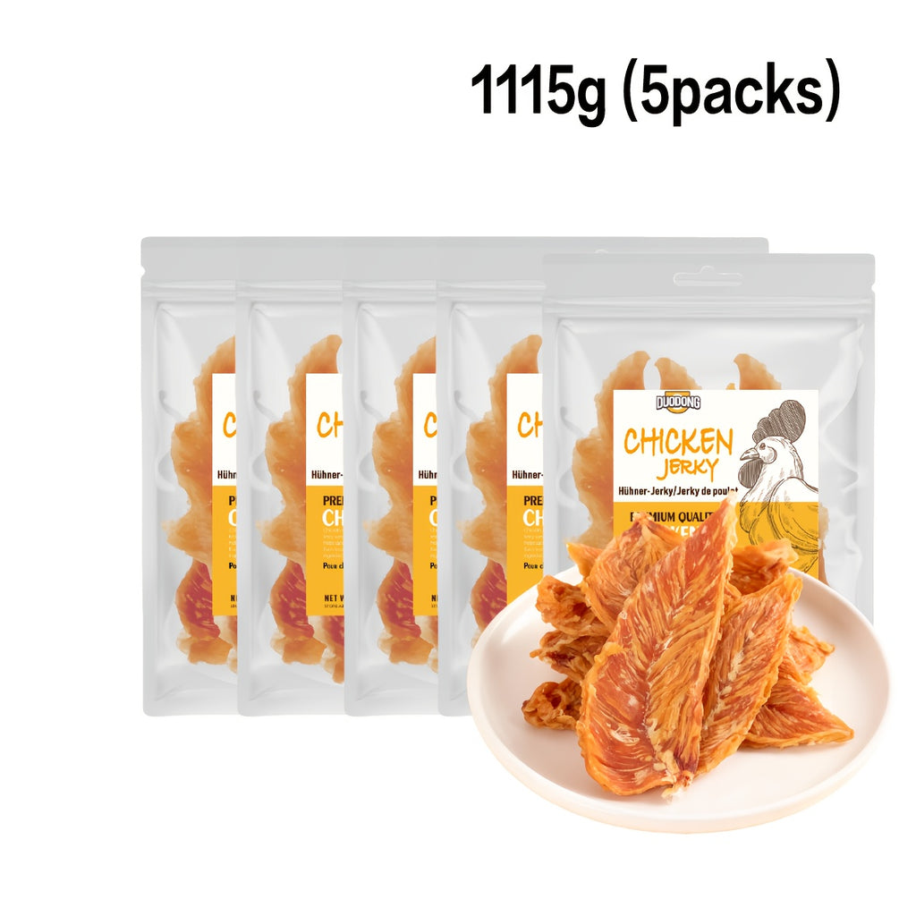 Echter Hähnchenbrust-Jerky-Hundeleckerbissen, 446g (2 x 223g Packungen) für Haustiere und Zuhause – Detailansicht 8