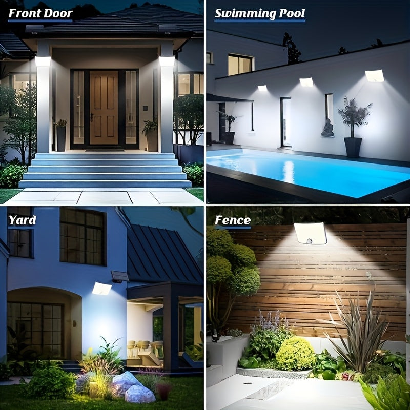 ED Solarleuchten Außenwandleuchten, LED-Beleuchtung für Garten und Terrasse – Detailansicht 11