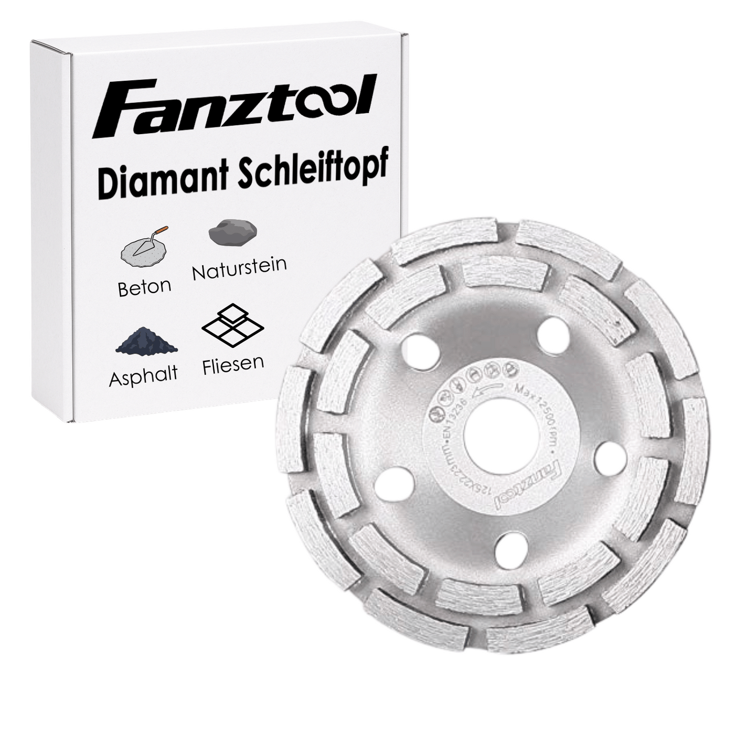 Diamantschleiftopf Diamantschleiftopf 125 mm