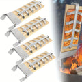 Edelstahl Flammen-Lachsbrett-Halter, verstellbar für Feuerschalen und Alltag – Detailansicht 3