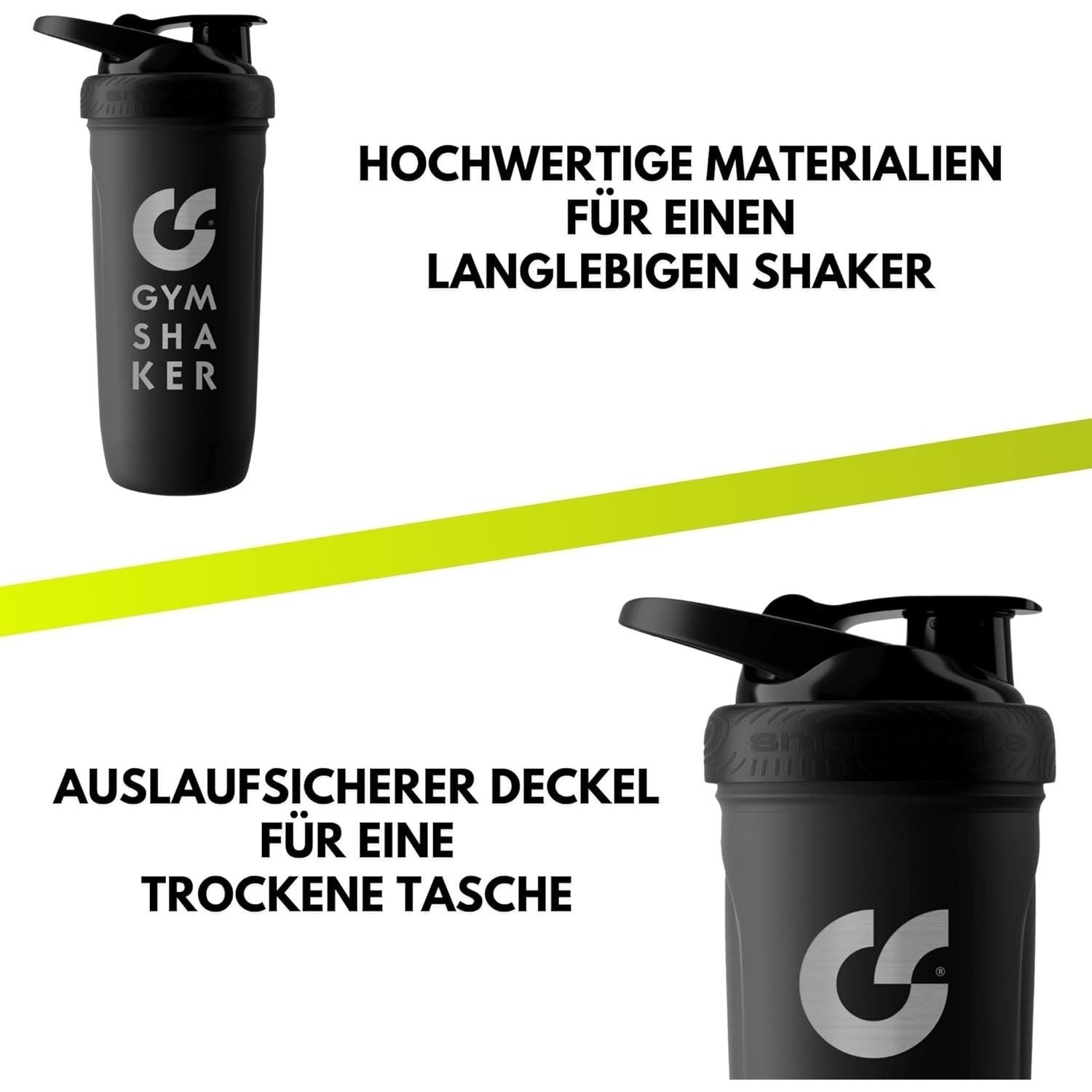 Edelstahl Protein Shaker, 900ml für cremige Shakes und Alltag – Detailansicht 6