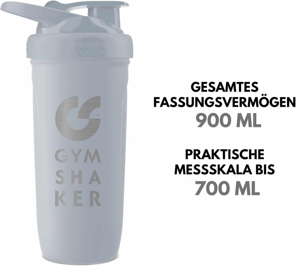 Edelstahl Protein Shaker, 900ml für cremige Shakes und Alltag – Detailansicht 32