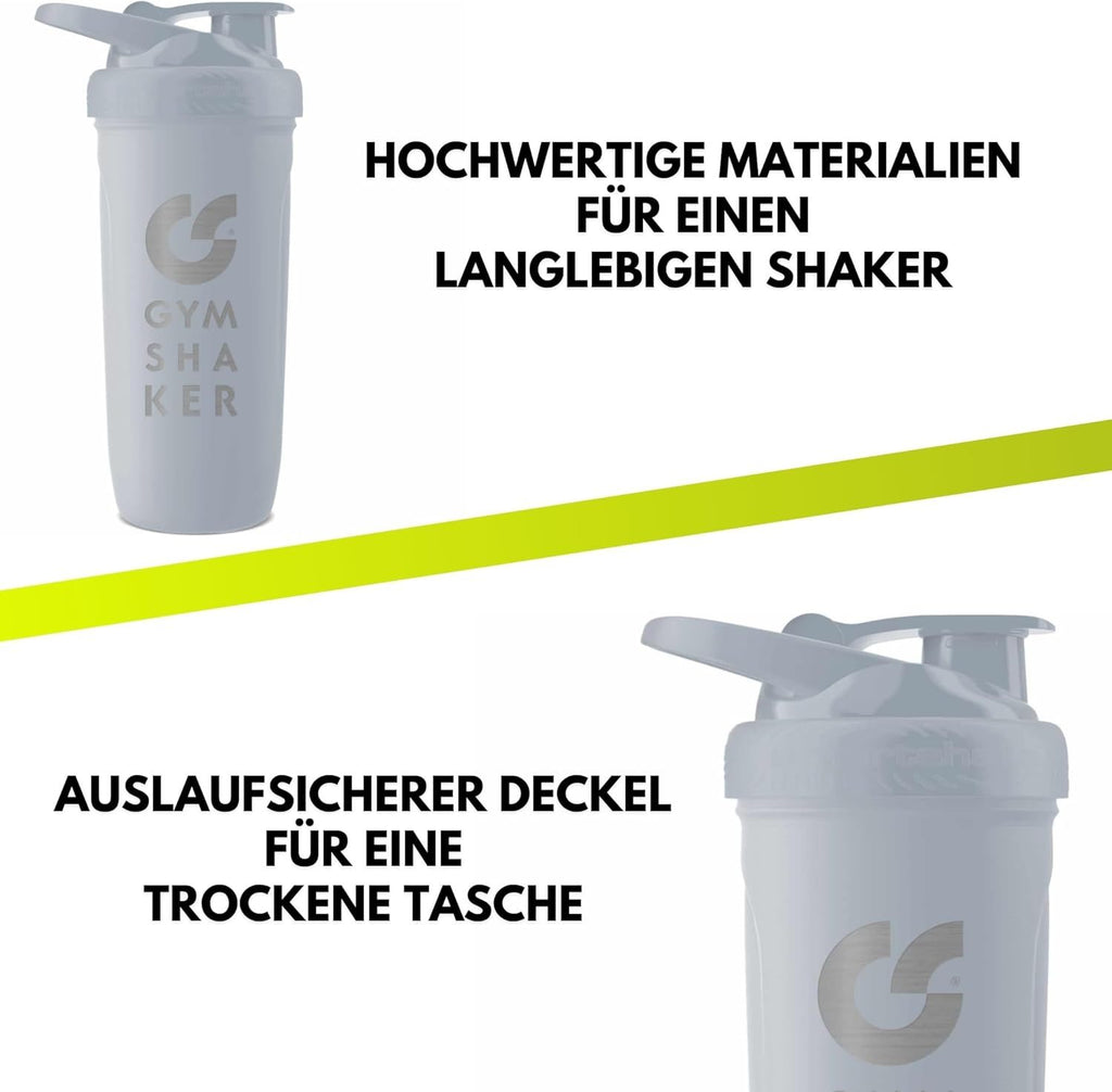 Edelstahl Protein Shaker, 900ml für cremige Shakes und Alltag – Detailansicht 33
