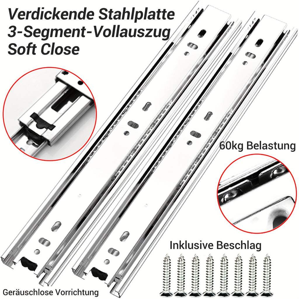 Edelstahl Seitlich Montierte Metallkugellager Voll, 2 Stück für Alltag und Zuhause – Detailansicht 5