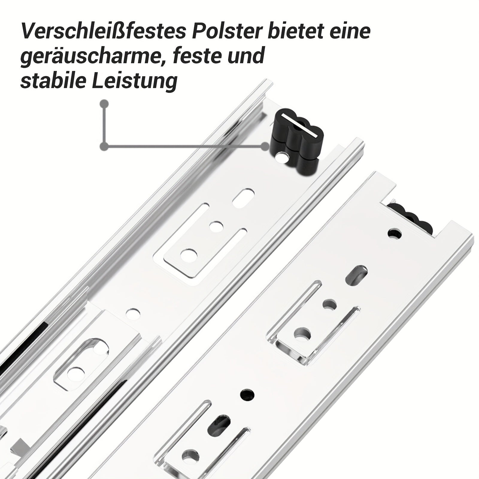 Edelstahl Seitlich Montierte Metallkugellager Voll, 2 Stück für Alltag und Zuhause – Detailansicht 6