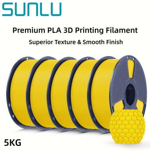SUNLU Premium 1.75mm PLA 3D-Druckfilament | Überlegene Textur, Glattes Finish | Kompatibel mit den meisten 3D-Drucker, 5kg