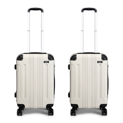 55x35x20cm Boarding-Koffer Hartschale ABS Reisetrolley Kabinengepäck Handgepäckkoffer Handgepäck 33L Black Friday Thanksgiving Day Weihnachtsgeschenk