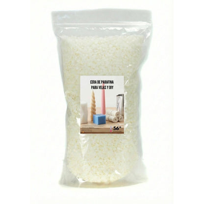 Natürliches Paraffinwachs zur Herstellung aromatischer Kerzen in 1 kg Beutel, DIY Basteln, Kerzenherstellungsset, weißes perlenförmiges Paraffin für Kerzen