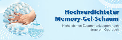 H3 Topper Gel-Memory-Schaum 5-Zonen, Matratzentopper 180/ 160/140/120/90 x 200 cm, 7,5 cm und 5 cm hoch Gel Mattress Topper, mit waschbarer Bezug, 4 Anti-Rutsch-Bändern, Volle Größe Matratze, für Komfort Schlaf,mobel fur zuhause