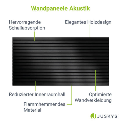 Wandpaneele Akustik 4er Set 120x60 cm