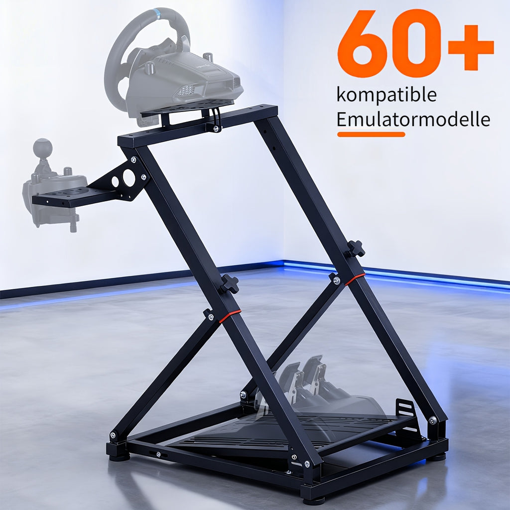 Ein zusammenklappbares Rennrad-Ständer, kompatibel mit Logitech G29 für Fahrzeug und unterwegs – Hauptansicht