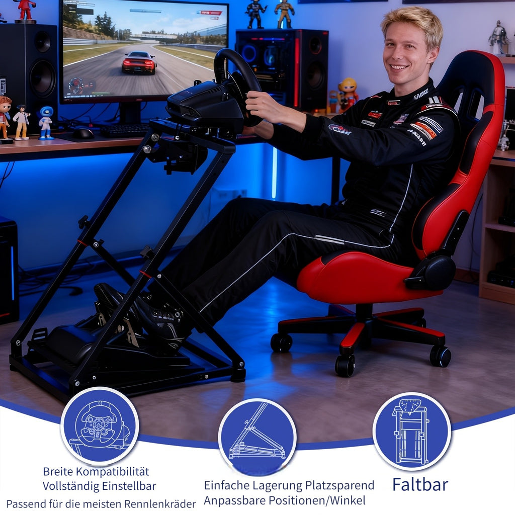 Ein zusammenklappbares Rennrad-Ständer, kompatibel mit Logitech G29 für Fahrzeug und unterwegs – Detailansicht 11
