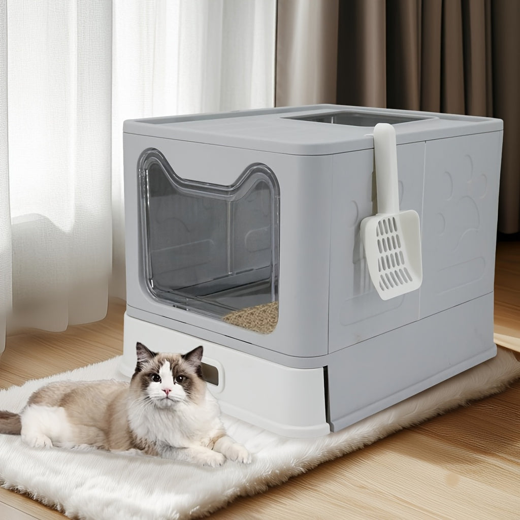 Eine Katzenbox aus Edelstahl, Grau für Haustiere und Zuhause – Detailansicht 9