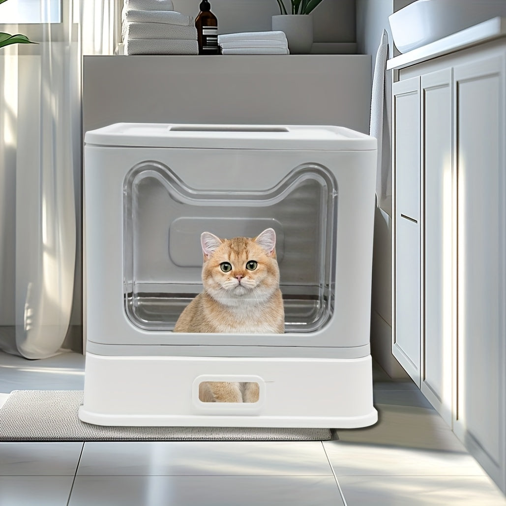 Eine Katzenbox aus Edelstahl, Grau für Haustiere und Zuhause – Detailansicht 11